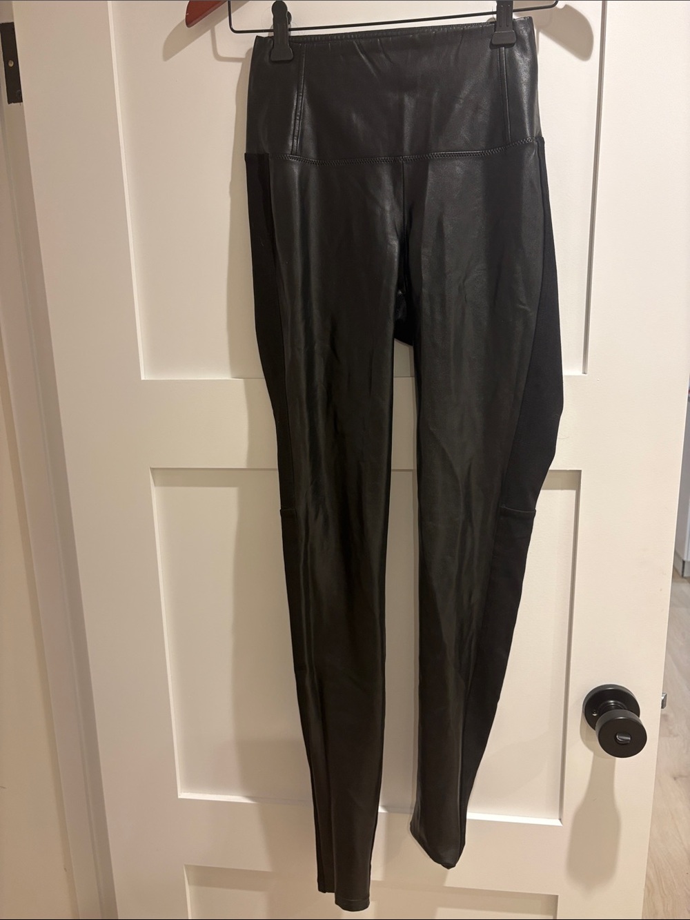 Wilfred Black Faux Leather Jeggings